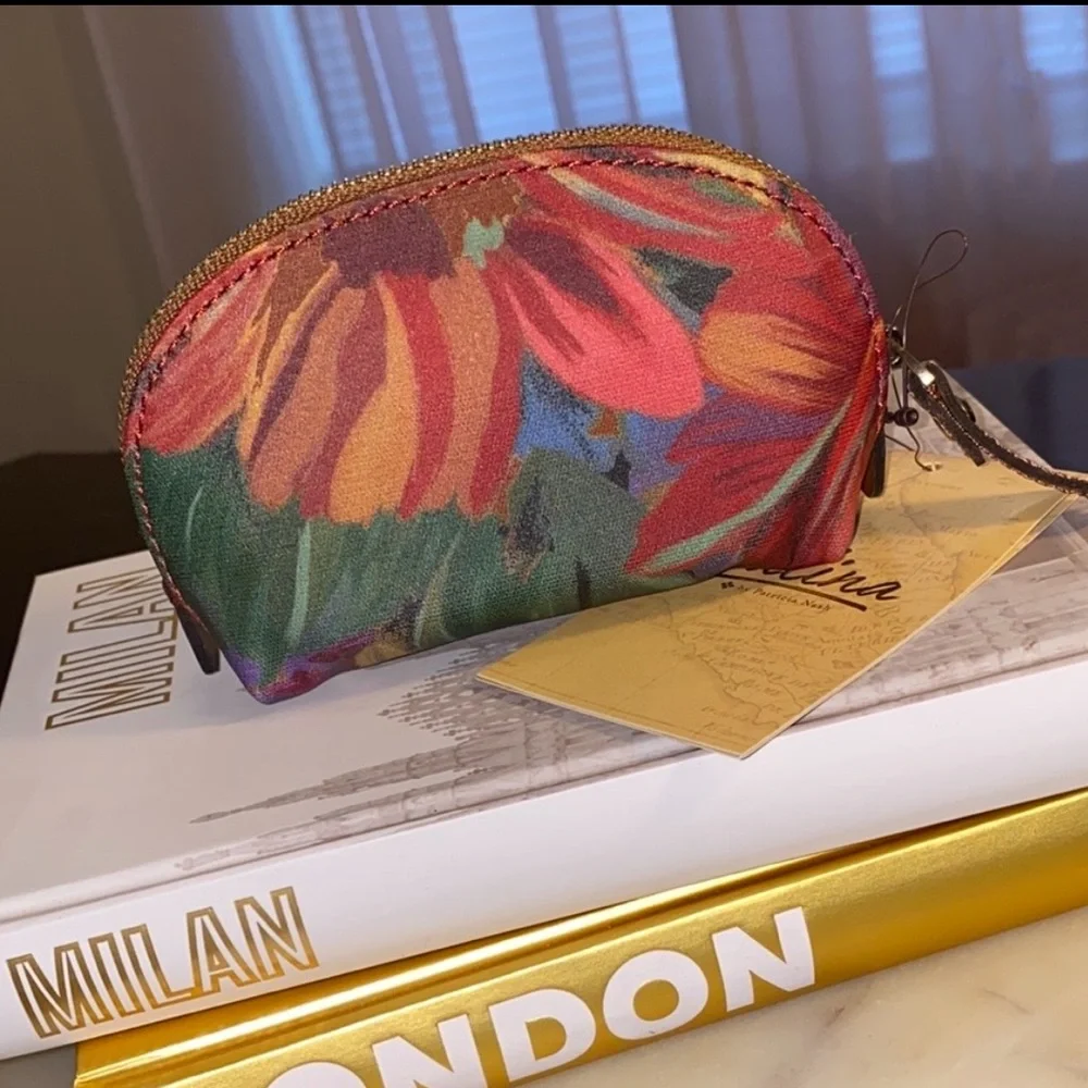 NWT PATRICIA NASH Patina Mini Cosmetic Case- Citrus Sunrise